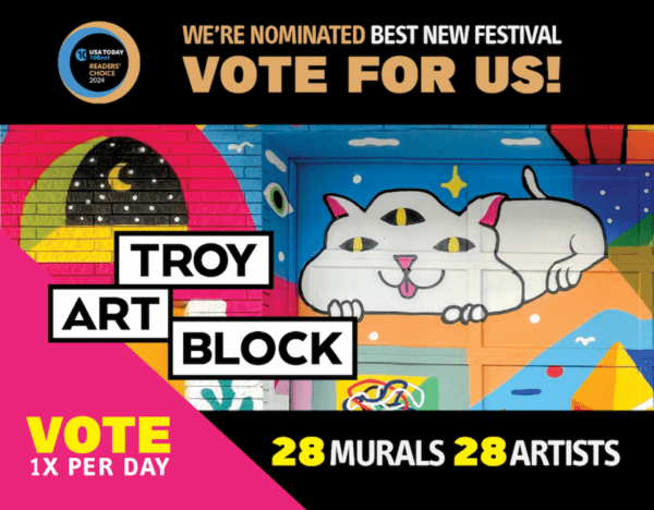 Vote for Troy Art Block USA Today contest mural alley