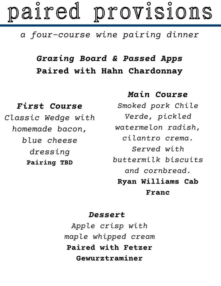 Paired Provisions 6 Menu for website